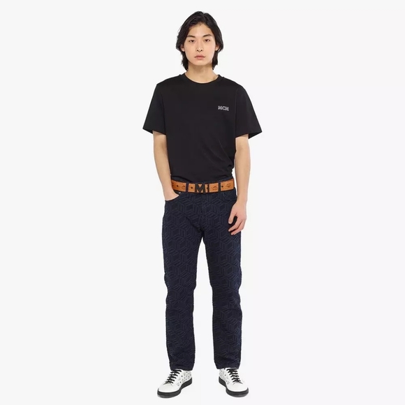 New MCM Claus M Reversible Belt 1.75” in Visetos Cognac 51" - Picture 4 of 10